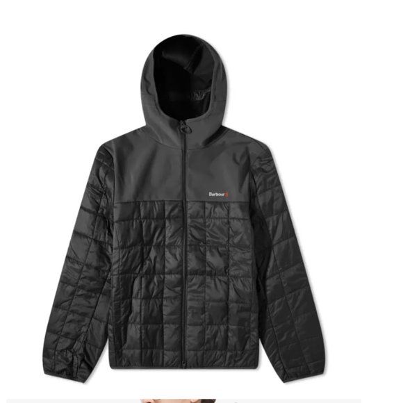 BARBOUR STRIDE HOODED LIGHTWEIGHT QUILTED JACKET MSRP$280 British Classic Great - Picture 10 of 12
